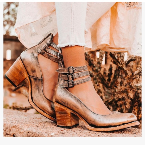 Freebirds Randi Pewter Shoes sz 8 - Picture 3 of 13